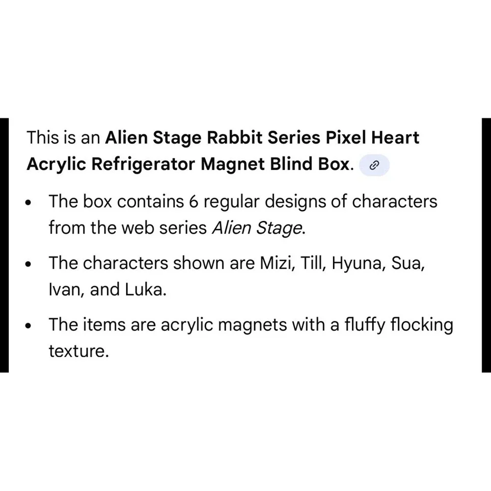 Alien Stage Sua Rabbit Series Acrylic Magnet Blind Box NIB Perfect!